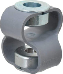 Huco - 1/2" Max Bore Diam, Flexible Flex P Double Loop Coupling - 48mm OD, Polyurethane - Exact Tool & Supply