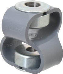 Huco - 1/2" Max Bore Diam, Flexible Flex P Double Loop Coupling - 54mm OD, Polyurethane - Exact Tool & Supply
