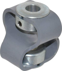 Huco - 1/2" Max Bore Diam, Flexible Flex P Double Loop Coupling - 54mm OD, Polyurethane - Exact Tool & Supply