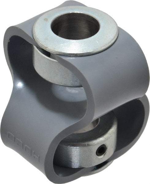 Huco - 5/8" Max Bore Diam, Flexible Flex P Double Loop Coupling - 54mm OD, Polyurethane - Exact Tool & Supply