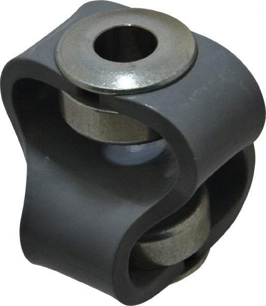 Huco - 1/2" Max Bore Diam, Flexible Flex P Double Loop Coupling - 56mm OD, Polyurethane - Exact Tool & Supply