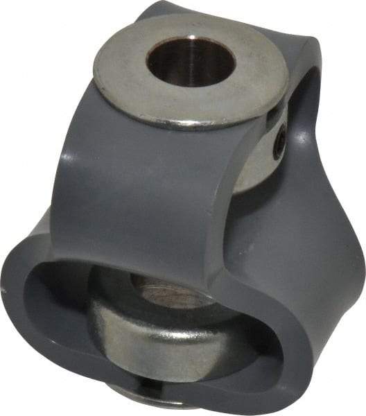 Huco - 5/8" Max Bore Diam, Flexible Flex P Double Loop Coupling - 56mm OD, Polyurethane - Exact Tool & Supply