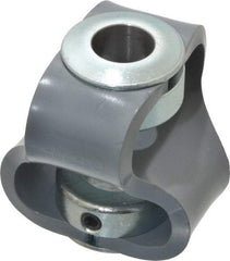 Huco - 5/8" Max Bore Diam, Flexible Flex P Double Loop Coupling - 56mm OD, Polyurethane - Exact Tool & Supply