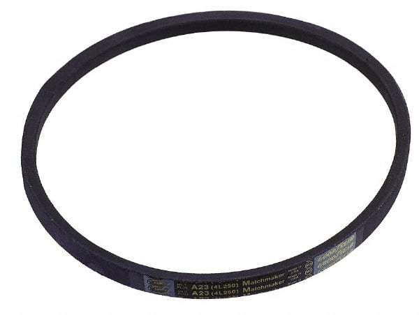Continental ContiTech - Section A, 47" Outside Length, V-Belt - Wingprene Rubber-Impregnated Fabric, HY-T Matchmaker, No. A45 - Exact Tool & Supply