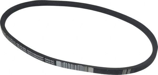 Continental ContiTech - Section A, 32" Outside Length, V-Belt - Wingprene Rubber-Impregnated Fabric, HY-T Matchmaker, No. A30 - Exact Tool & Supply