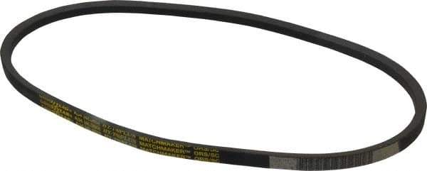 Continental ContiTech - Section A, 36" Outside Length, V-Belt - Wingprene Rubber-Impregnated Fabric, HY-T Matchmaker, No. A34 - Exact Tool & Supply