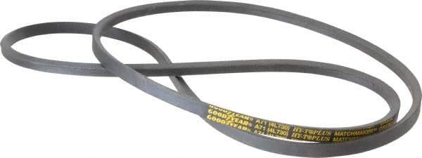 Continental ContiTech - Section A, 73" Outside Length, V-Belt - Wingprene Rubber-Impregnated Fabric, HY-T Matchmaker, No. A71 - Exact Tool & Supply