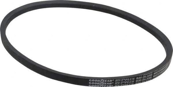 Continental ContiTech - Section B, 33" Outside Length, V-Belt - Wingprene Rubber-Impregnated Fabric, HY-T Matchmaker, No. B30 - Exact Tool & Supply