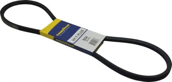 Continental ContiTech - Section B, 57" Outside Length, V-Belt - Wingprene Rubber-Impregnated Fabric, HY-T Matchmaker, No. B54 - Exact Tool & Supply
