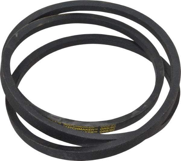 Continental ContiTech - Section B, 84" Outside Length, V-Belt - Wingprene Rubber-Impregnated Fabric, HY-T Matchmaker, No. B81 - Exact Tool & Supply
