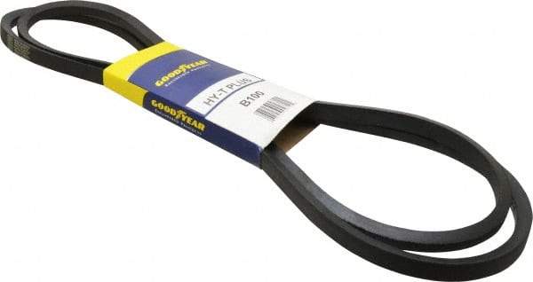 Continental ContiTech - Section B, 103" Outside Length, V-Belt - Wingprene Rubber-Impregnated Fabric, HY-T Matchmaker, No. B100 - Exact Tool & Supply