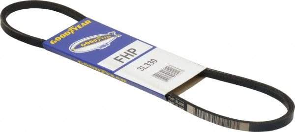 Continental ContiTech - Section 3L, 33" Outside Length, V-Belt - High Traction Rubber, Fractional HP, No. 3L330 - Exact Tool & Supply