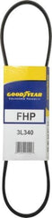 Continental ContiTech - Section 3L, 34" Outside Length, V-Belt - High Traction Rubber, Fractional HP, No. 3L340 - Exact Tool & Supply