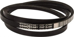 Continental ContiTech - Section 3L, 48" Outside Length, V-Belt - High Traction Rubber, Fractional HP, No. 3L480 - Exact Tool & Supply