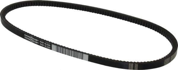 Continental ContiTech - Section 4L, 33" Outside Length, V-Belt - High Traction Rubber, Fractional HP, No. 4L330 - Exact Tool & Supply