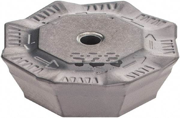 Iscar - OFMR0704 76 Grade IC928 Carbide Milling Insert - TiAlN Finish, 0.1791" Thick, 0.7008" Inscribed Circle, 0.6mm Corner Radius - Exact Tool & Supply