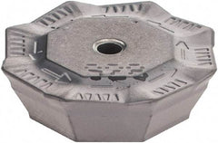 Iscar - OFMR0704 76 Grade IC928 Carbide Milling Insert - TiAlN Finish, 0.1791" Thick, 0.7008" Inscribed Circle, 0.6mm Corner Radius - Exact Tool & Supply