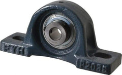 Value Collection - 4-7/8" OALBall Bearing Pillow Block - Cast Iron - Exact Tool & Supply