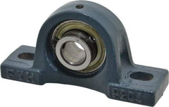 Value Collection - 5" OALBall Bearing Pillow Block - Cast Iron - Exact Tool & Supply