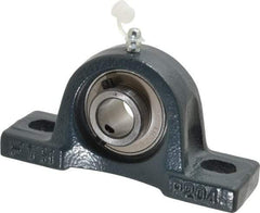 Value Collection - 5" OALBall Bearing Pillow Block - Cast Iron - Exact Tool & Supply
