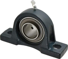 Value Collection - 6-3/4" OALBall Bearing Pillow Block - Cast Iron - Exact Tool & Supply