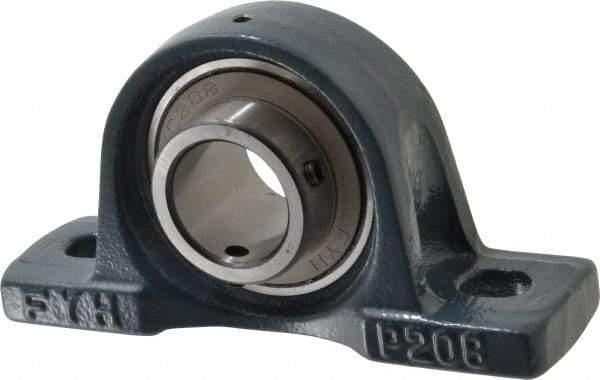 Value Collection - 7-1/8" OALBall Bearing Pillow Block - Cast Iron - Exact Tool & Supply