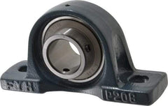 Value Collection - 7-1/8" OALBall Bearing Pillow Block - Cast Iron - Exact Tool & Supply