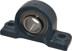 Value Collection - 6-3/4" OALBall Bearing Pillow Block - Cast Iron - Exact Tool & Supply
