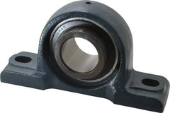 Value Collection - 8-13/16" OALBall Bearing Pillow Block - Cast Iron - Exact Tool & Supply