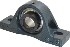 Value Collection - 5-1/2" OALBall Bearing Pillow Block - Cast Iron - Exact Tool & Supply
