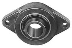 Value Collection - 5-9/16" OALBall Bearing Pillow Block - Cast Iron - Exact Tool & Supply