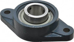 Value Collection - 6-1/8" OALBall Bearing Pillow Block - Cast Iron - Exact Tool & Supply