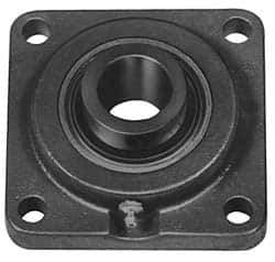 Value Collection - 5-3/8" OALBall Bearing Pillow Block - Cast Iron - Exact Tool & Supply