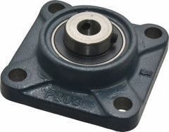 Value Collection - 3-3/8" OALBall Bearing Pillow Block - Cast Iron - Exact Tool & Supply