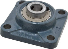 Value Collection - 3-3/8" OALBall Bearing Pillow Block - Cast Iron - Exact Tool & Supply