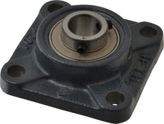 Value Collection - 3-3/8" OALBall Bearing Pillow Block - Cast Iron - Exact Tool & Supply