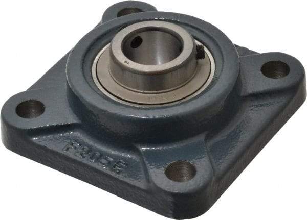 Value Collection - 3-3/4" OALBall Bearing Pillow Block - Cast Iron - Exact Tool & Supply