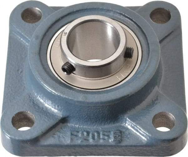 Value Collection - 3-3/4" OALBall Bearing Pillow Block - Cast Iron - Exact Tool & Supply
