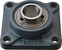 Value Collection - 4-1/4" OALBall Bearing Pillow Block - Cast Iron - Exact Tool & Supply
