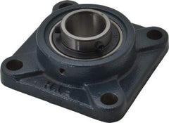 Value Collection - 4-1/4" OALBall Bearing Pillow Block - Cast Iron - Exact Tool & Supply