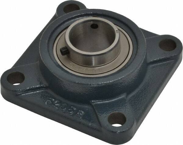 Value Collection - 4-1/4" OALBall Bearing Pillow Block - Cast Iron - Exact Tool & Supply