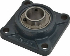 Value Collection - 4-1/4" OALBall Bearing Pillow Block - Cast Iron - Exact Tool & Supply