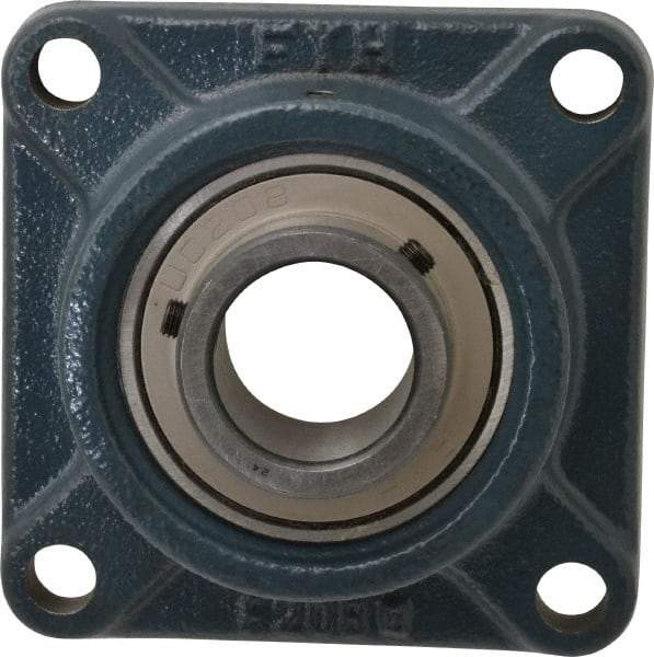 Value Collection - 5-1/8" OALBall Bearing Pillow Block - Cast Iron - Exact Tool & Supply