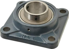 Value Collection - 5-3/8" OALBall Bearing Pillow Block - Cast Iron - Exact Tool & Supply