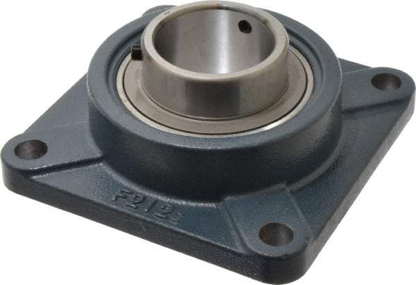 Value Collection - 6-7/8" OALBall Bearing Pillow Block - Cast Iron - Exact Tool & Supply