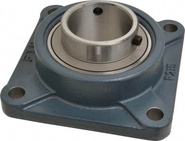 Value Collection - 7-3/4" OALBall Bearing Pillow Block - Cast Iron - Exact Tool & Supply