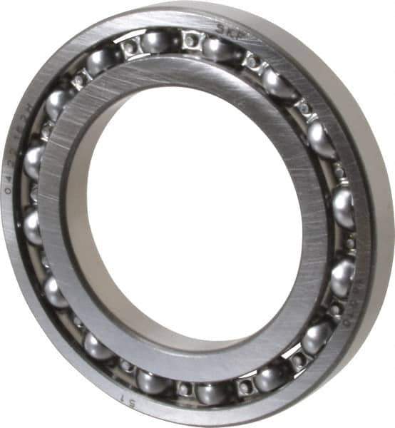 SKF - 50mm Bore Diam, 80mm OD, Open Deep Groove Radial Ball Bearing - 10mm Wide, 1 Row, Round Bore, 2,560 Lb Static Capacity, 3,660 Lb Dynamic Capacity - Exact Tool & Supply