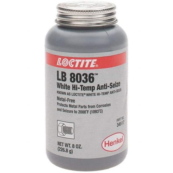 Loctite - 8 oz Brush Top High Temperature Anti-Seize Lubricant - Graphite, 2,000°F - Exact Tool & Supply