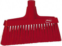 Vikan - 6-3/4" OAL Polyester Bristle Lobby Broom - 3" Bristle Length, 9-1/2" Wide - Exact Tool & Supply