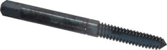 Balax - 4 Flutes, 0.7900 Inch Thread Length, 1/4-20 UNC, Nitride Oxide Coating, High Speed Steel, Cleanout Tap - 2-1/2 Inch Overall Length, 5/16 Inch Square Length, 0.191 Inch Square Size, 0.255 Inch Shank Diameter, Modified Bottoming - Exact Tool & Supply